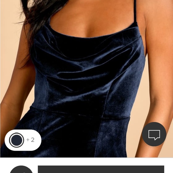 COPY - Lulus “everything I do navy blue cowl neck mermaid maxi” - Picture 4 of 5